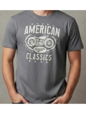 Sonoma Men’s Tee Gray American Vintage Classics Custom Builds Size 2XB